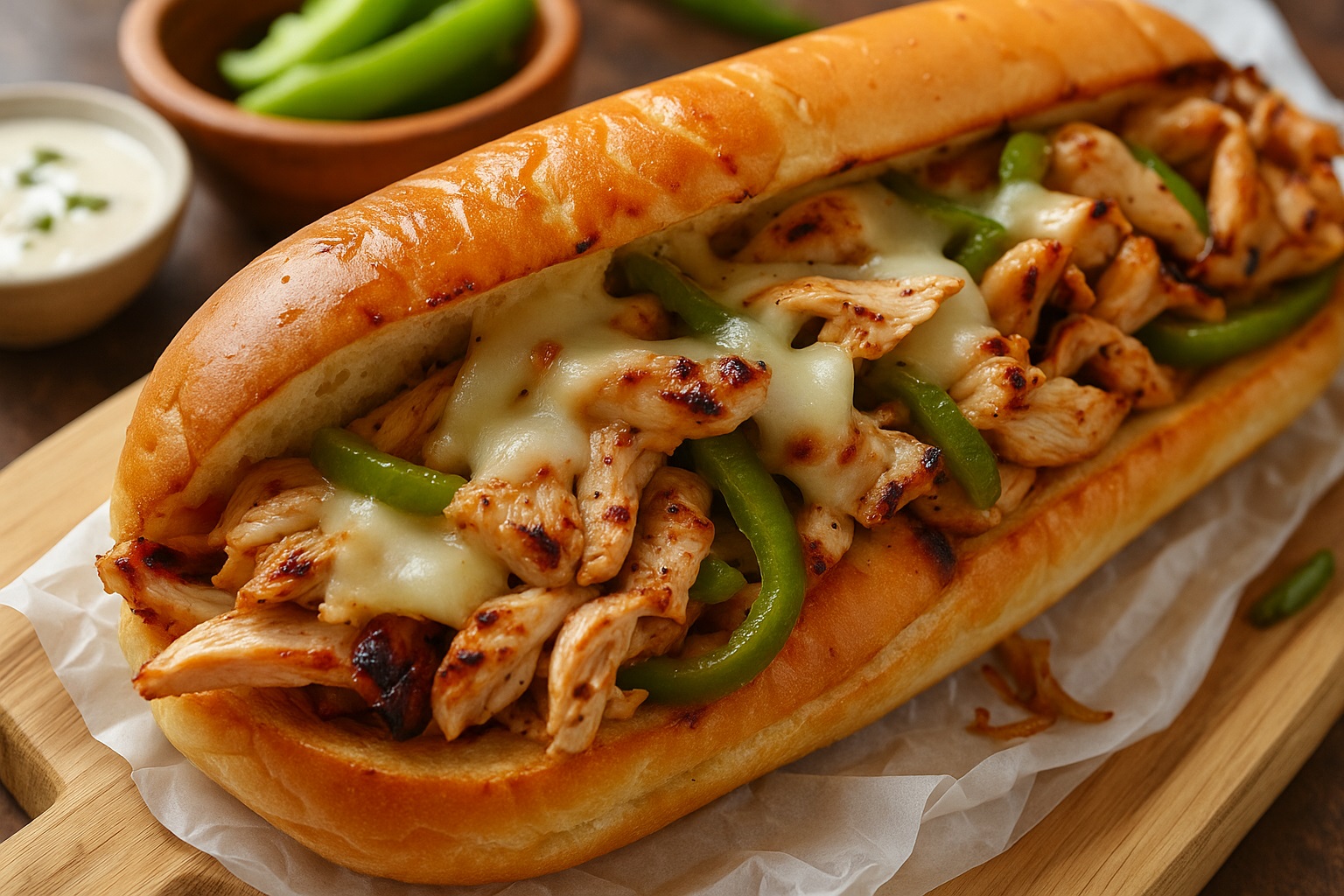 Siracha chicken Cheesesteak